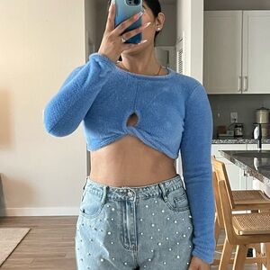 Fuzzy Crop Top